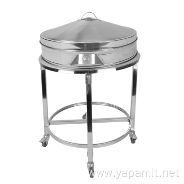 Round Stainless Steel Steamer Trolley